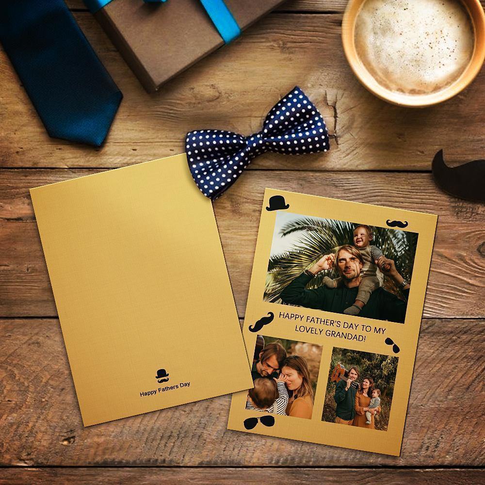 Fathers Day Gift Custom Greeting Card for Him Lovely Grandpa - MadeMineAU