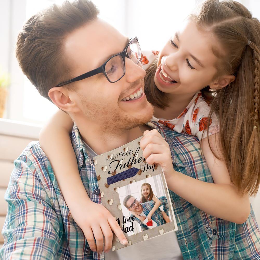 Fathers Day Gift Custom Greeting Card for Him I Love Dad - MadeMineAU