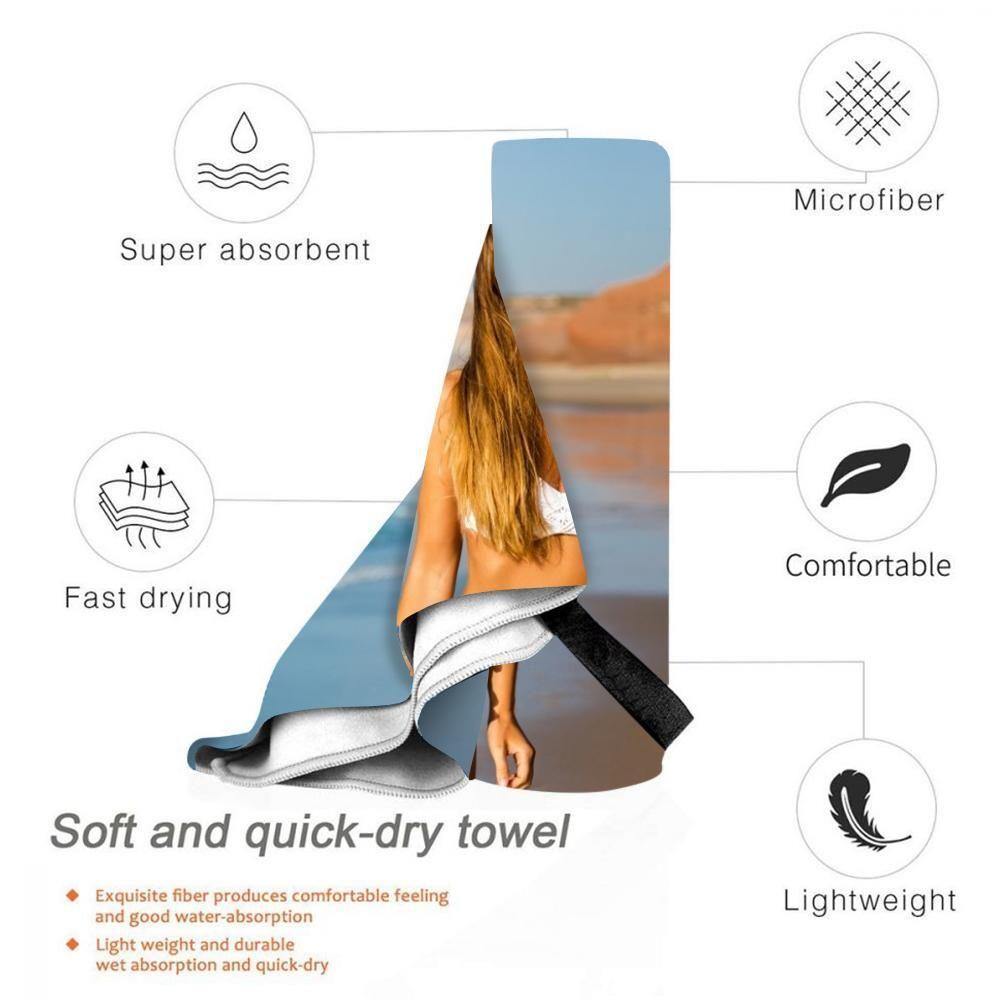 Custom Photo Beach Towel Personalized Beach Towel Custom Gift for Your Mom - 70*140cm - MadeMineAU