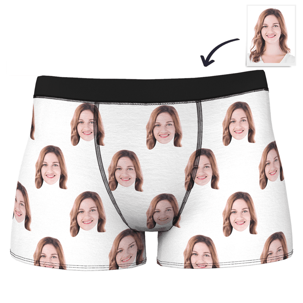 Men's Custom Colorful Face Boxer Shorts - MadeMineAU