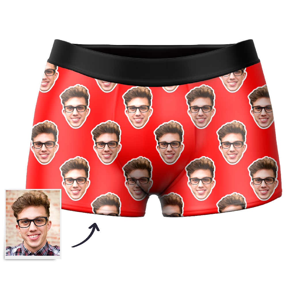Men's Custom Colorful Face Boxer Shorts - MadeMineAU