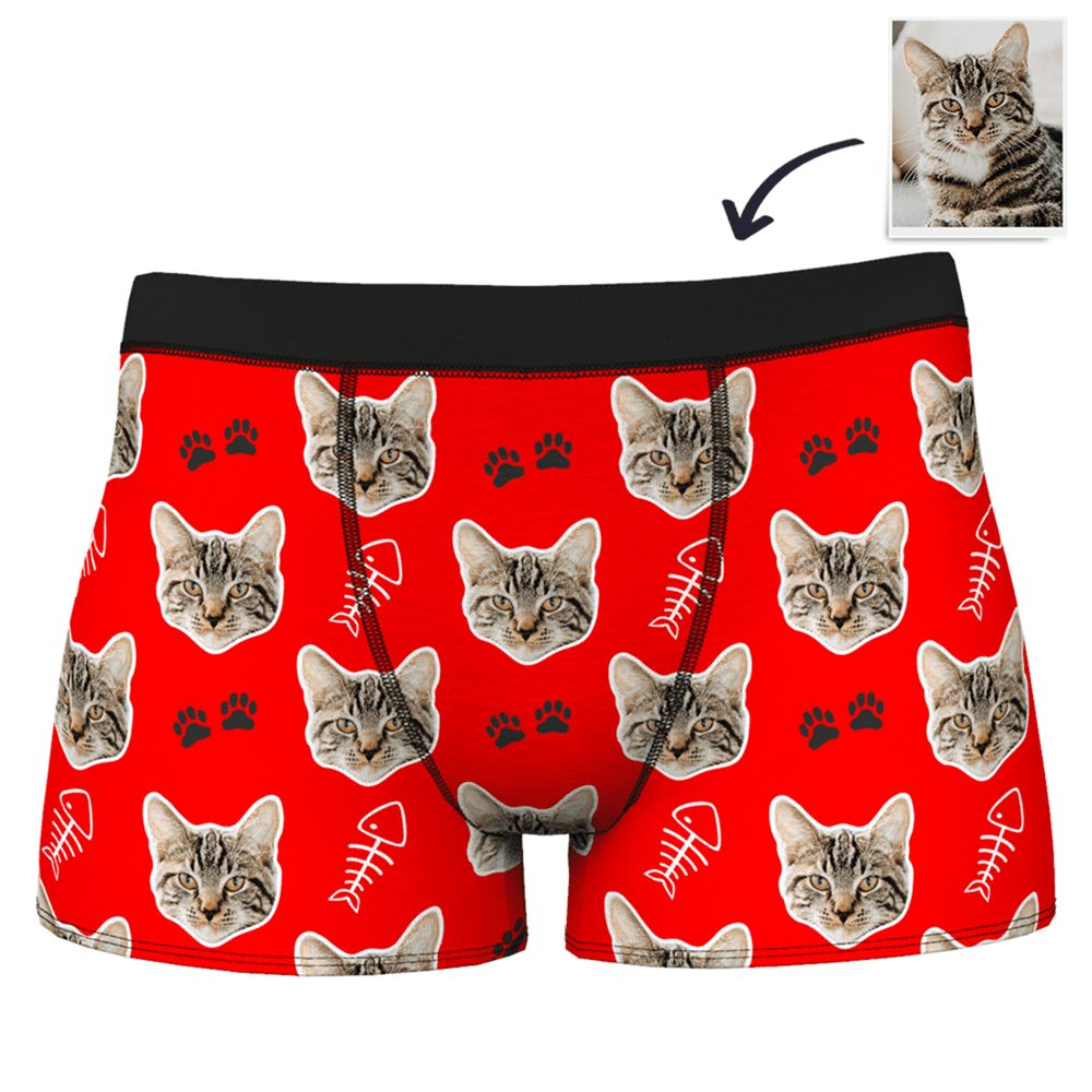 Men's Custom Cat Boxer Shorts - MadeMineAU