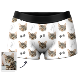 Men's Custom Cat Boxer Shorts - MadeMineAU