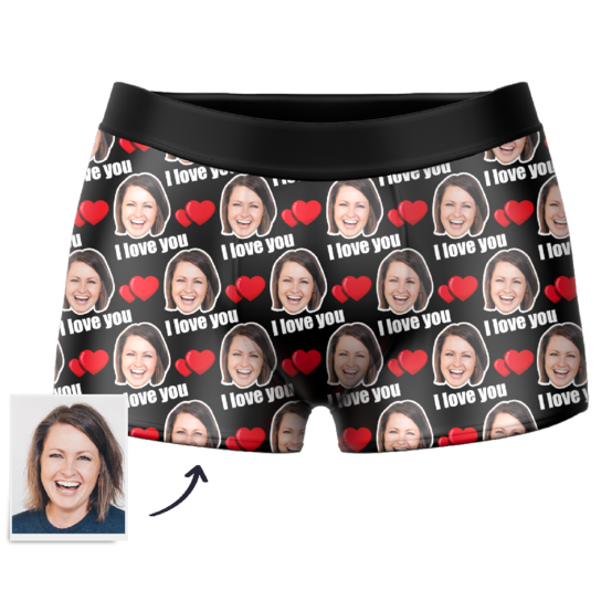 Couple Men's Custom Love Boxer Shorts - MadeMineAU