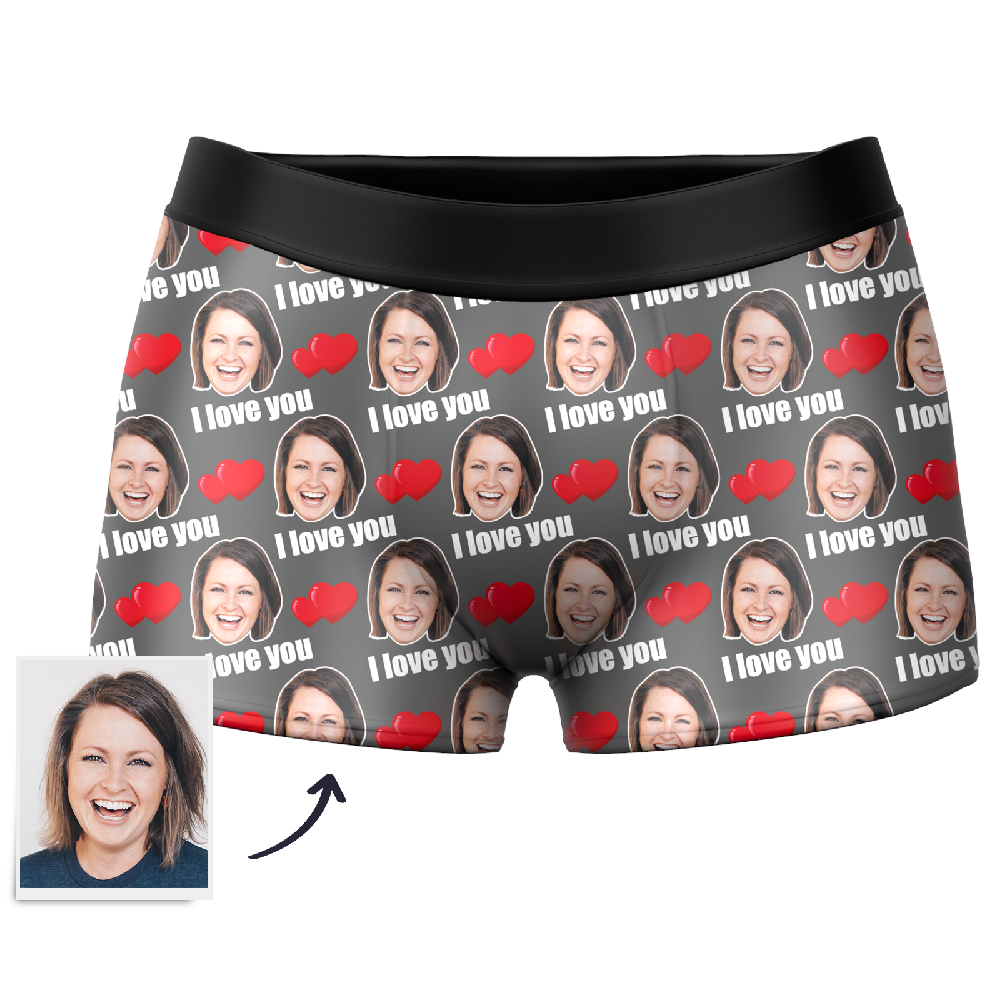 Couple Men's Custom Love Boxer Shorts - MadeMineAU
