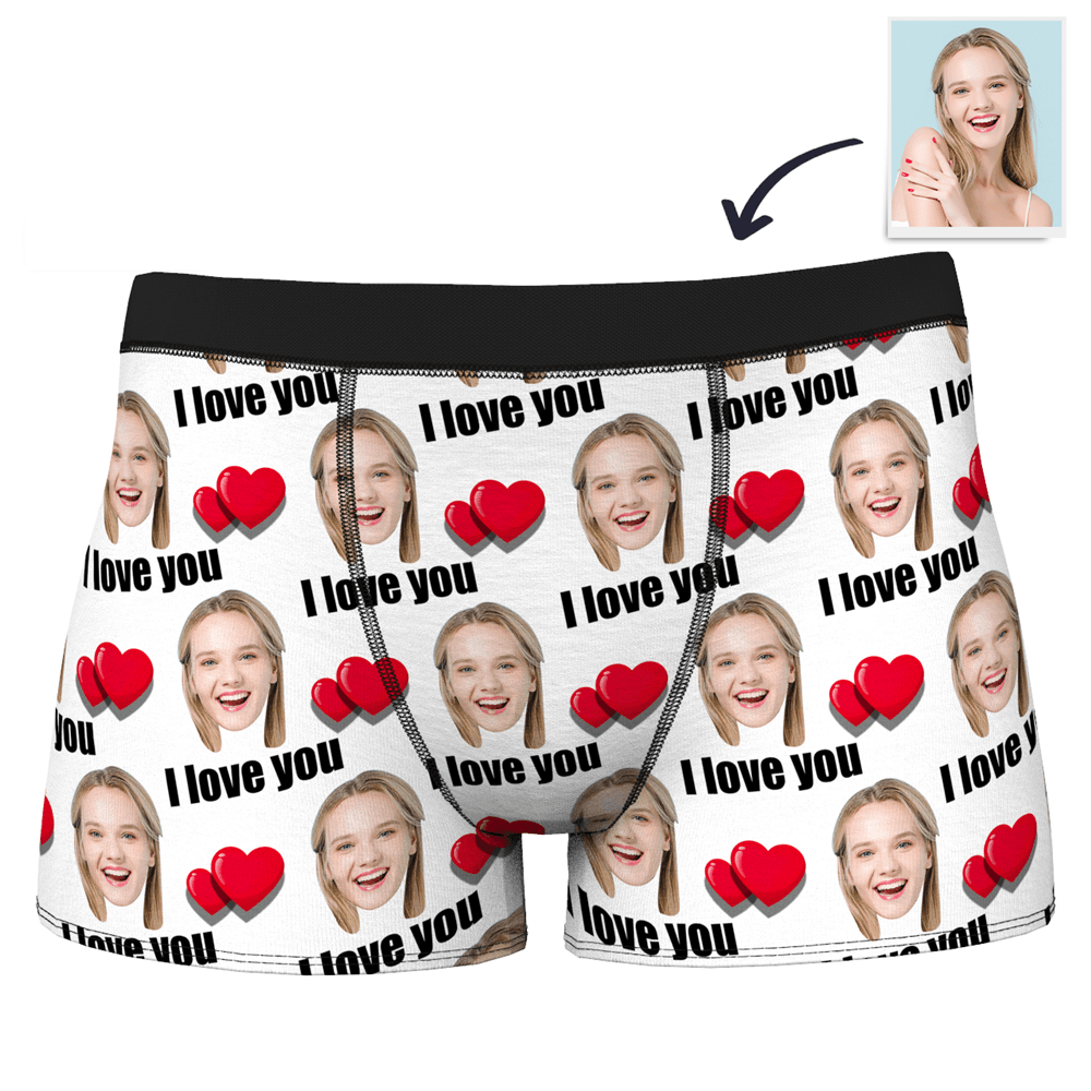 Couple Men's Custom Love Boxer Shorts - MadeMineAU