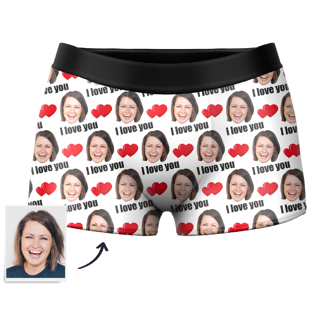 Couple Men's Custom Love Boxer Shorts - MadeMineAU