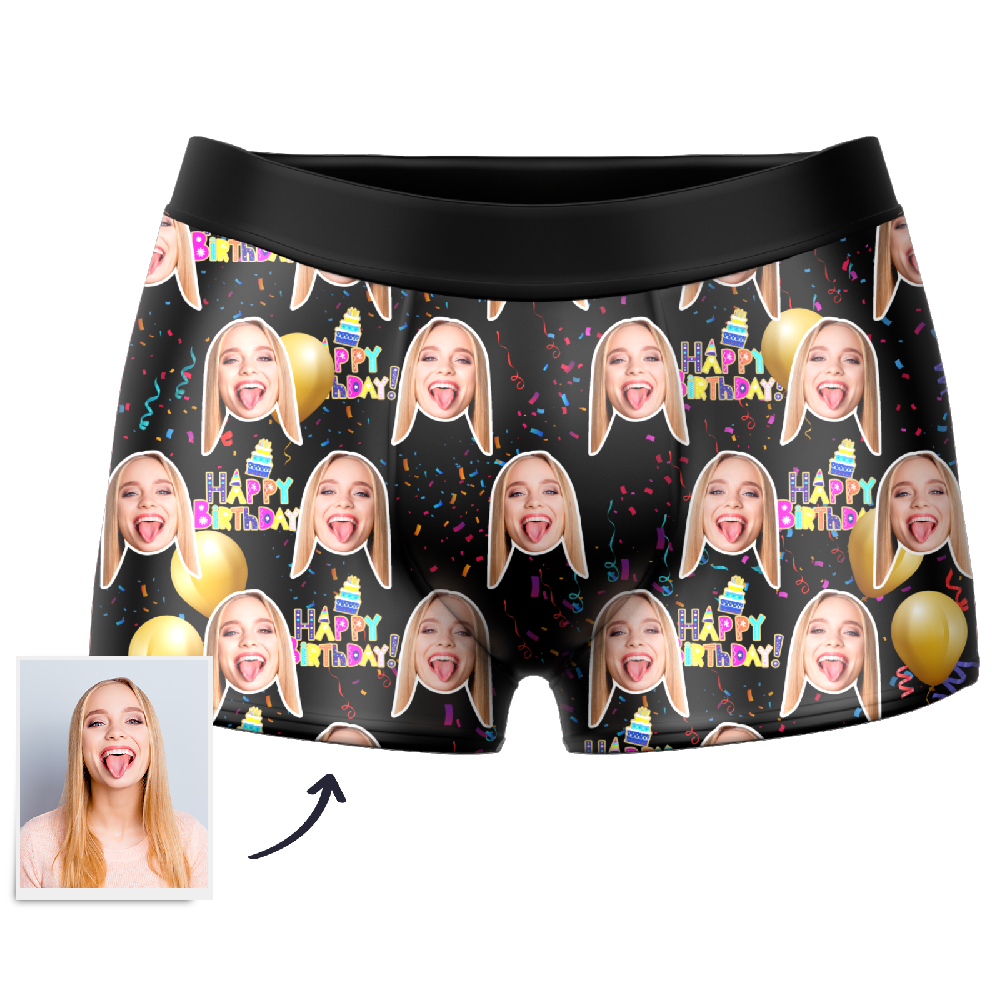 Men's Custom Birthday Boxer Shorts - MadeMineAU