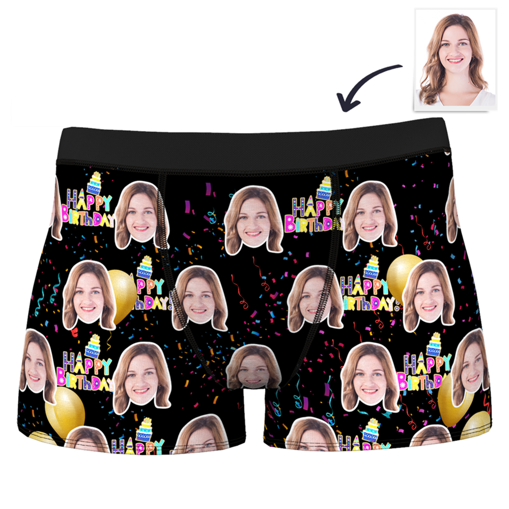 Men's Custom Birthday Boxer Shorts - MadeMineAU