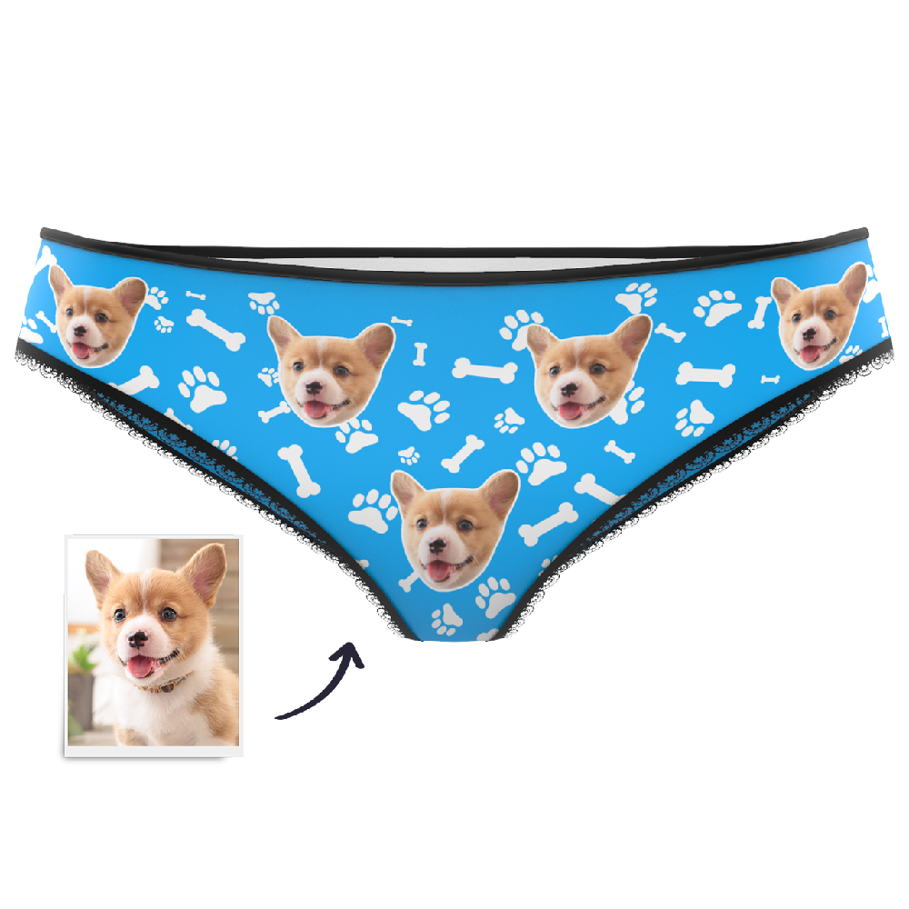 Custom Face Womens Panties-Dog Claw - MadeMineAU