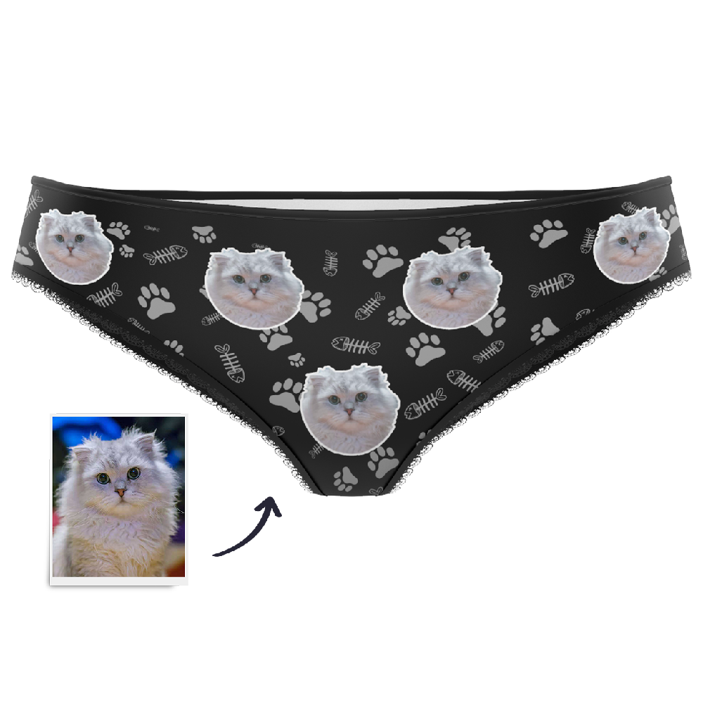 Custom Face Womens Panties-Cat Claw - MadeMineAU