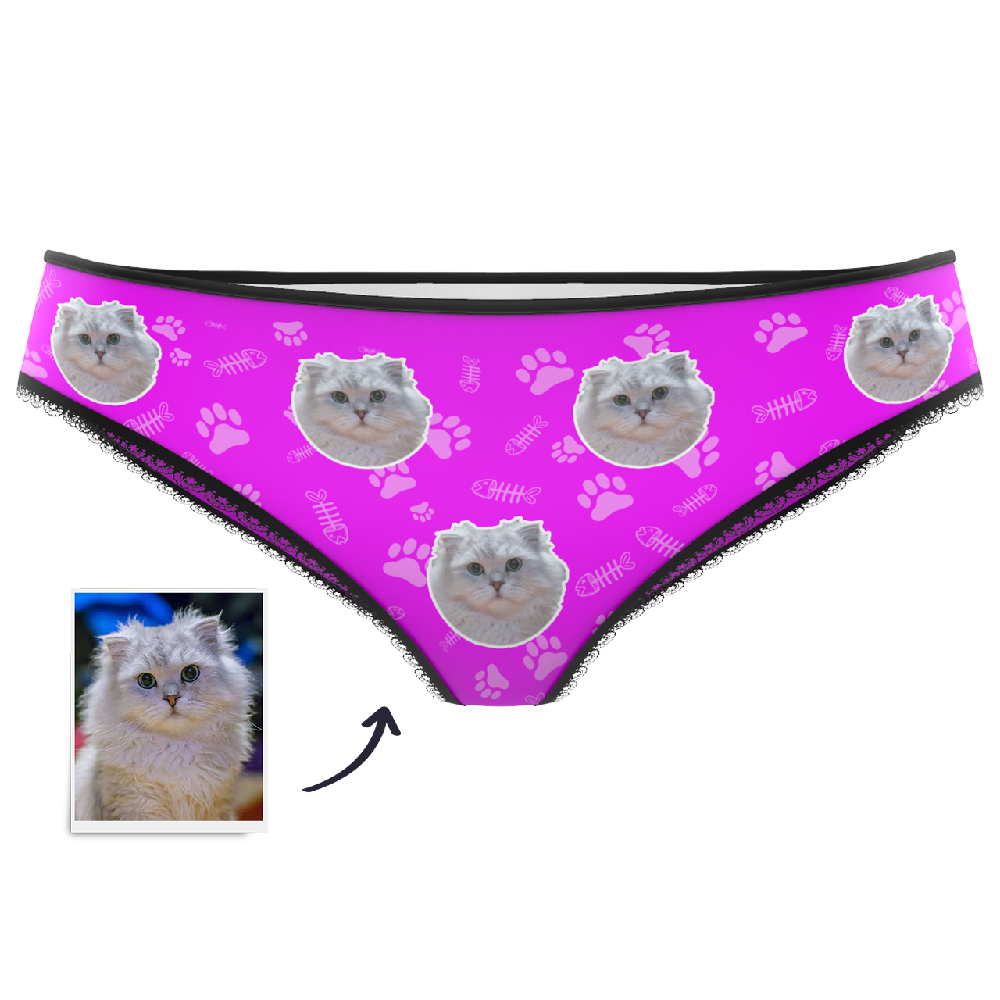 Custom Face Womens Panties-Cat Claw - MadeMineAU