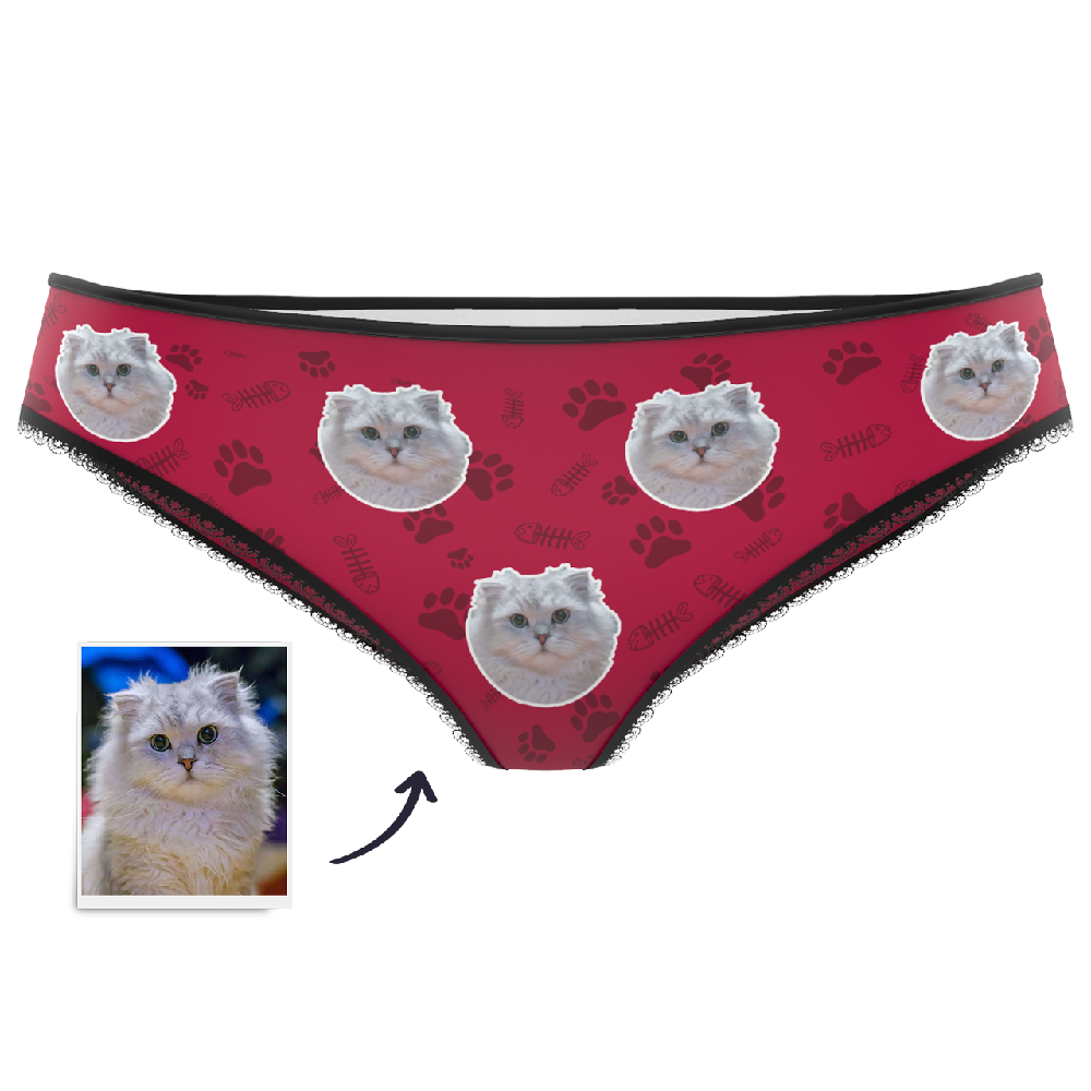 Custom Face Womens Panties-Cat Claw - MadeMineAU