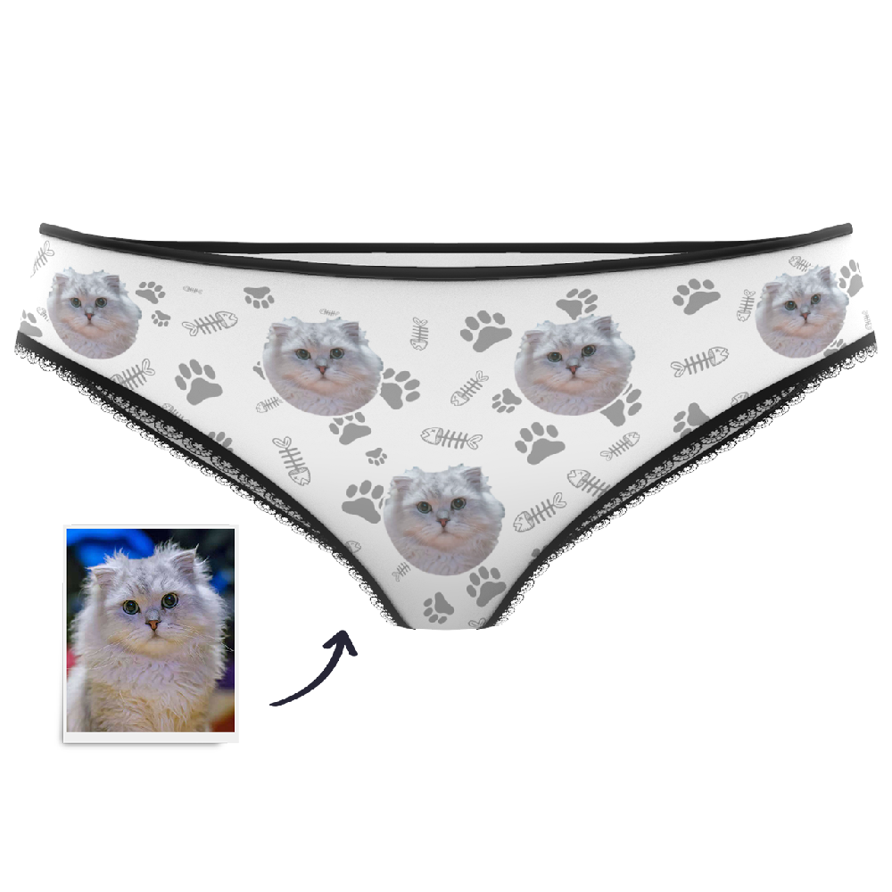 Custom Face Womens Panties-Cat Claw - MadeMineAU