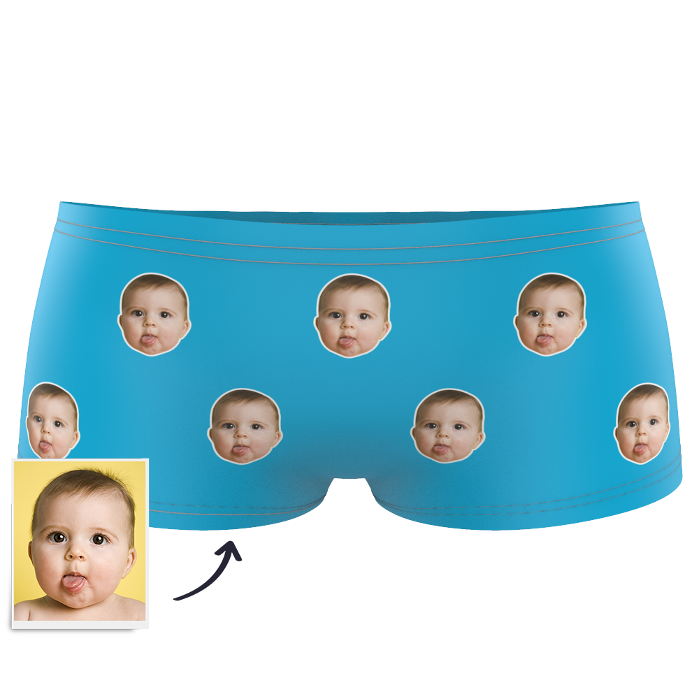 Kids Custom Colorful Face Boxer Briefs - MadeMineAU