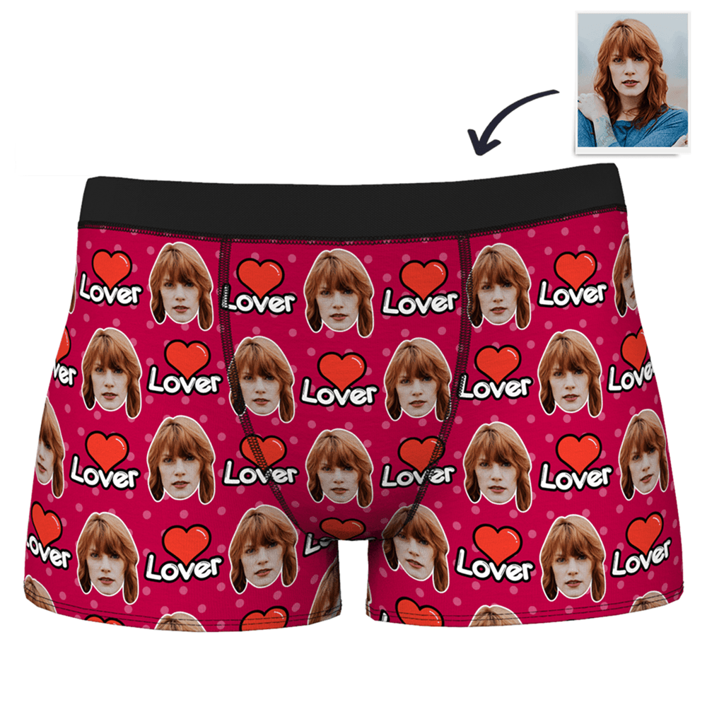 Men's Custom Face Colorful Boxer-Lover - MadeMineAU