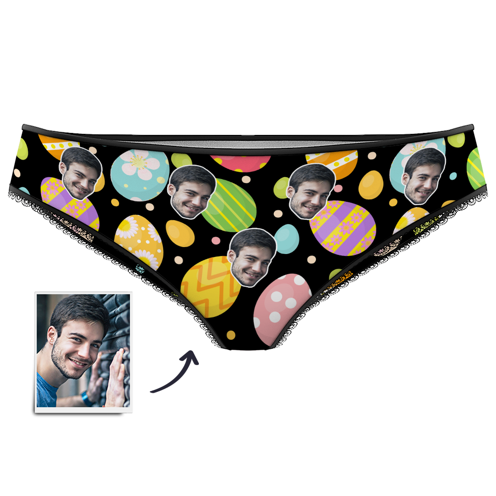 Women's Color Easter Egg Customize Face Pantie - MadeMineAU
