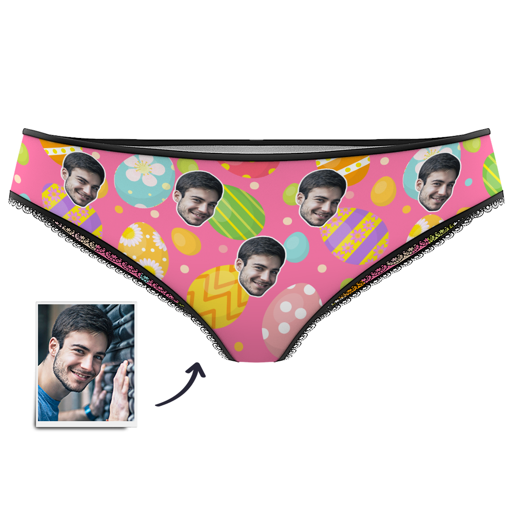Women's Color Easter Egg Customize Face Pantie - MadeMineAU