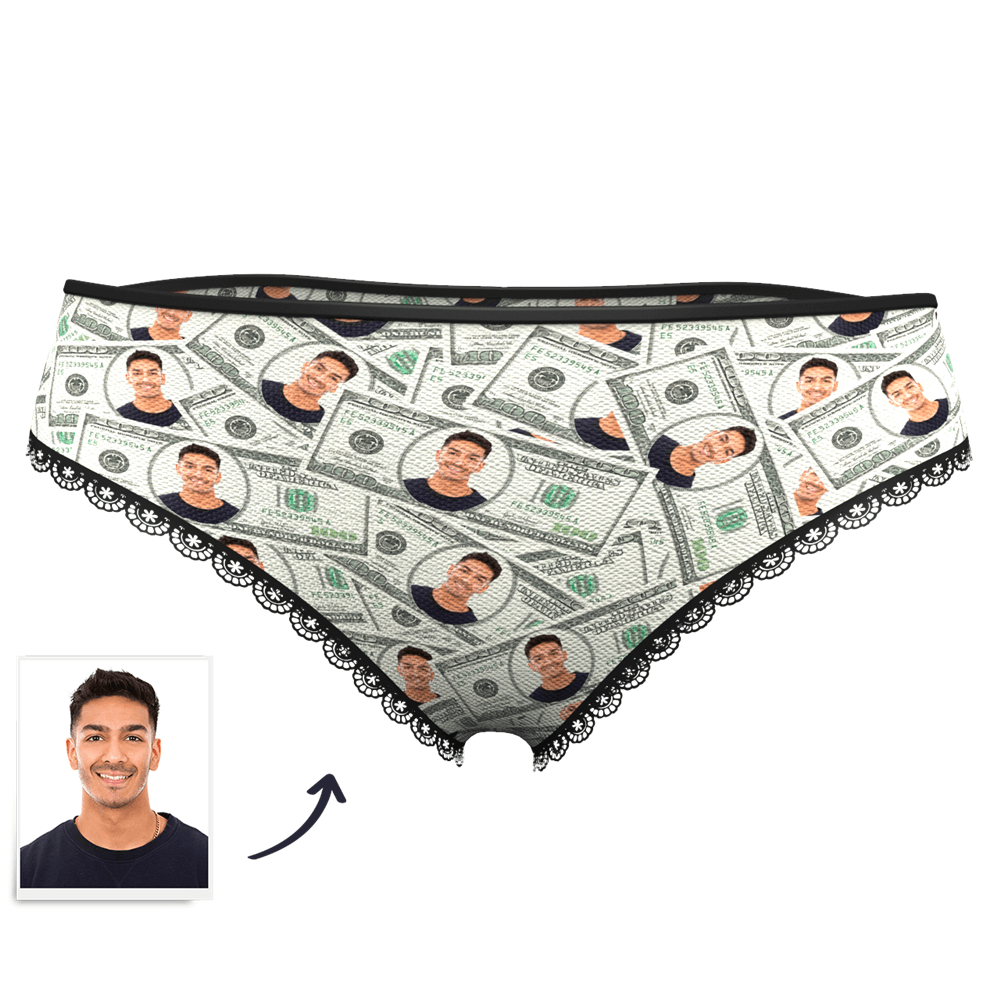 Custom Face Womens Panties Money - MadeMineAU