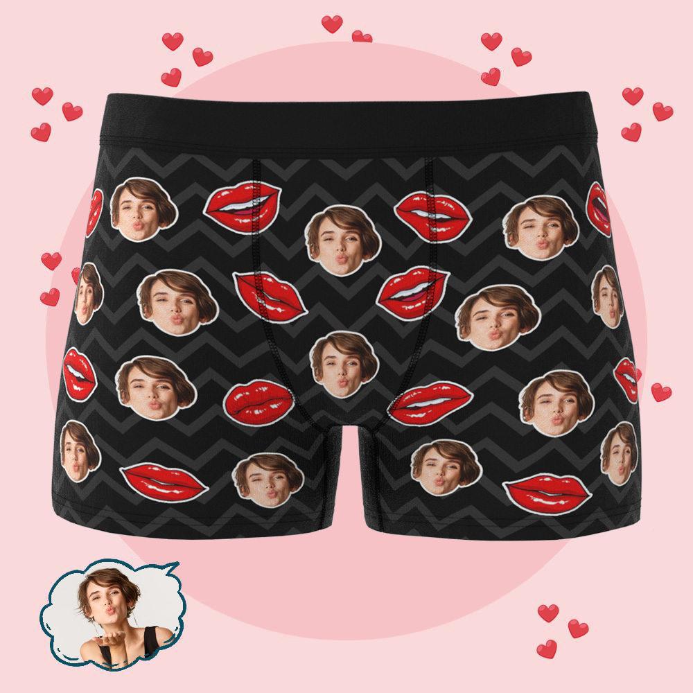 Custom Photo Underwear for Valentines Day Personalized Photo Underwear A Sexy Personal Gift - MademineAU