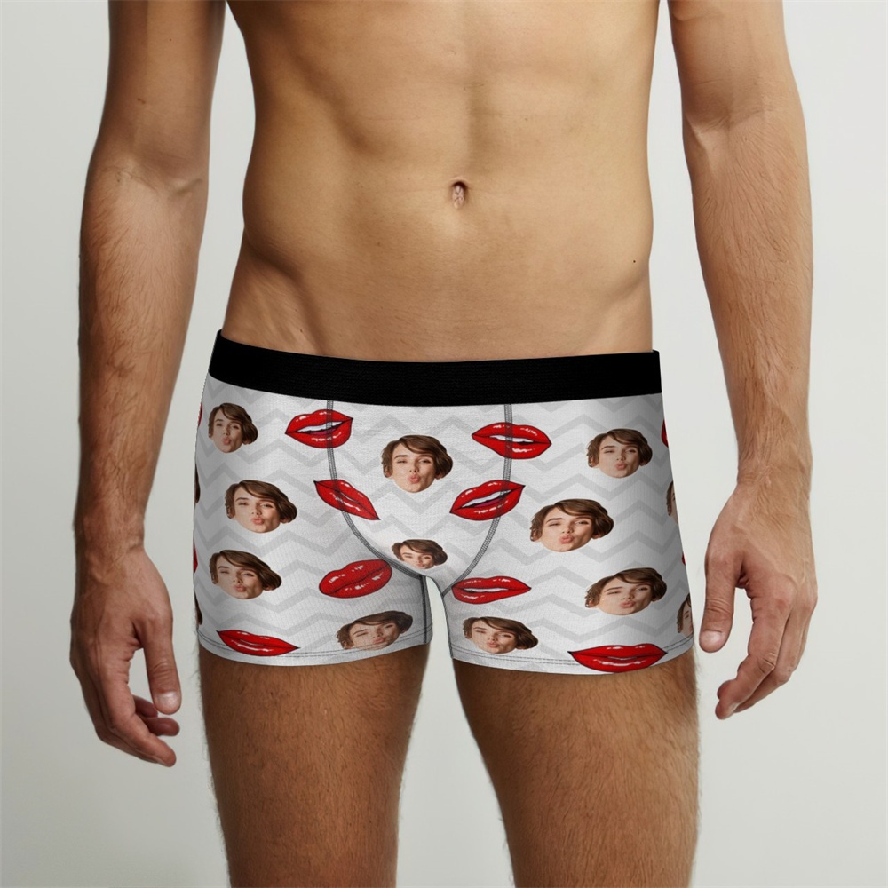 Custom Photo Underwear for Valentines Day Personalized Photo Underwear A Sexy Personal Gift - MademineAU