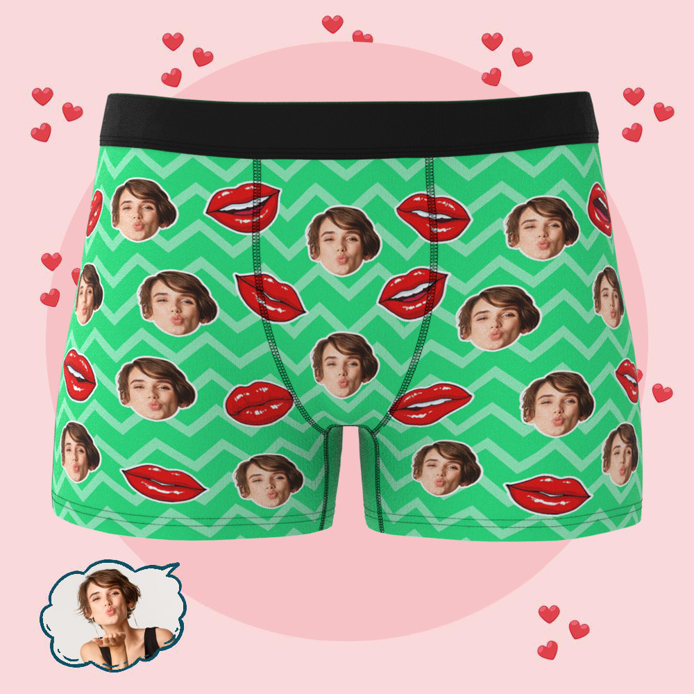 Custom Photo Underwear for Valentines Day Personalized Photo Underwear A Sexy Personal Gift - MademineAU