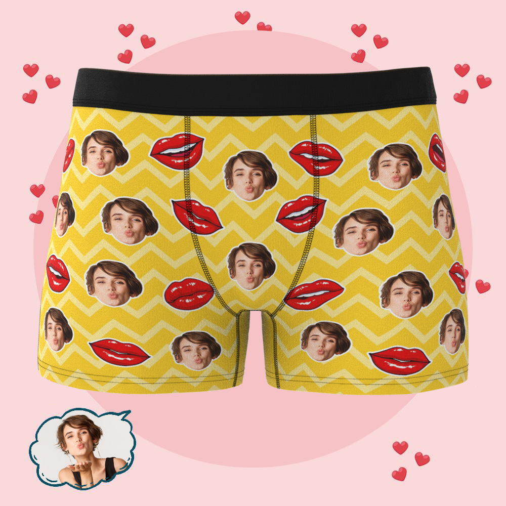 Custom Photo Underwear for Valentines Day Personalized Photo Underwear A Sexy Personal Gift - MademineAU