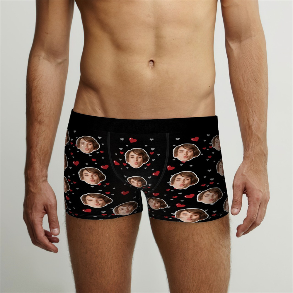 Custom Photo Underwear for Lover Personalized Photo Underwear Valentines Day Gift - MademineAU