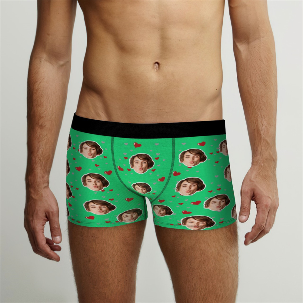 Custom Photo Underwear for Lover Personalized Photo Underwear Valentines Day Gift - MademineAU