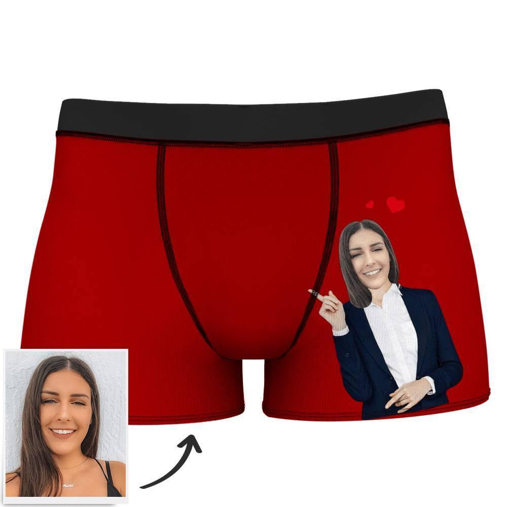 Custom Face Boxer Shorts - Love From Girlfriend - MadeMineAU