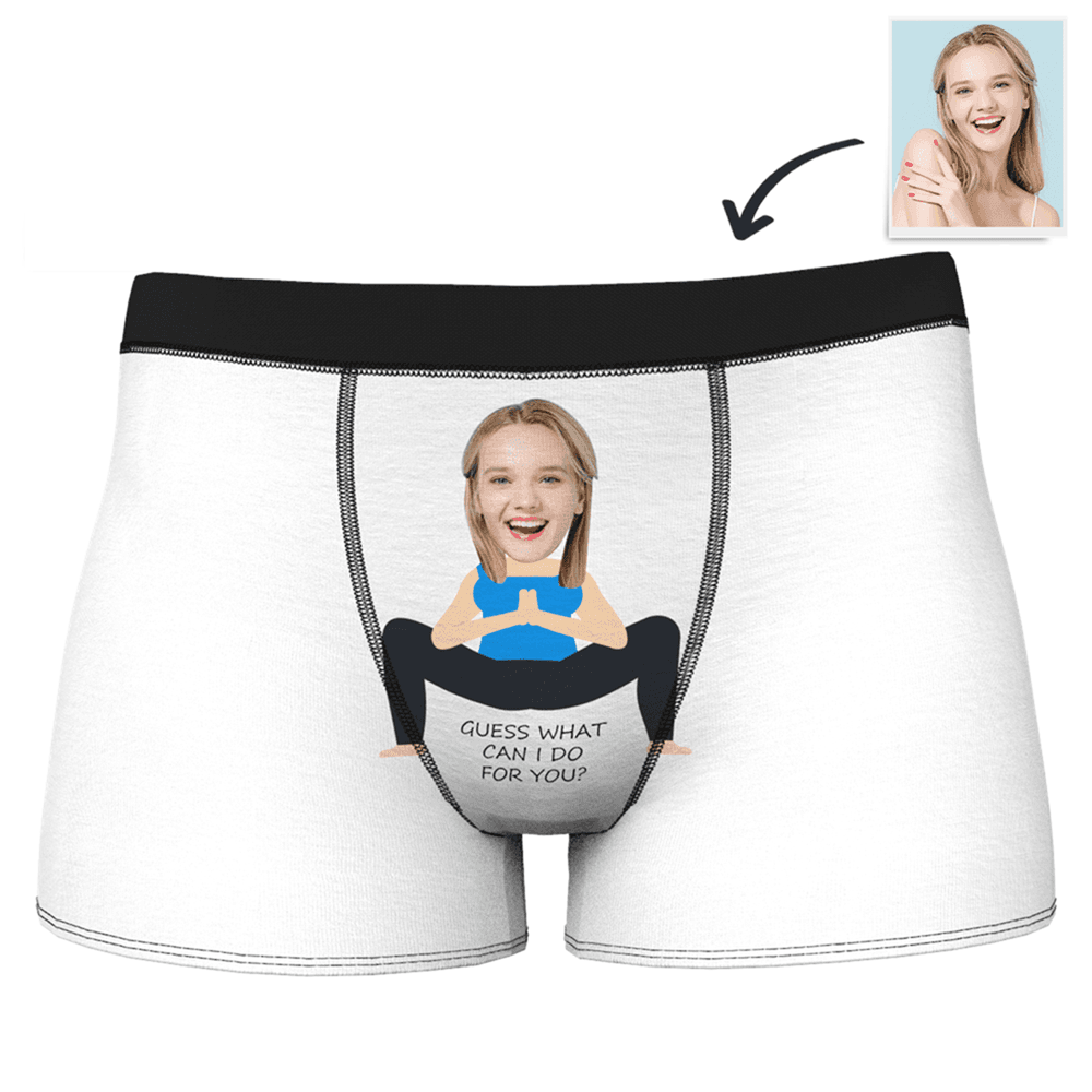 Custom Yoga Girlfriend Face Boxer Shorts - MadeMineAU