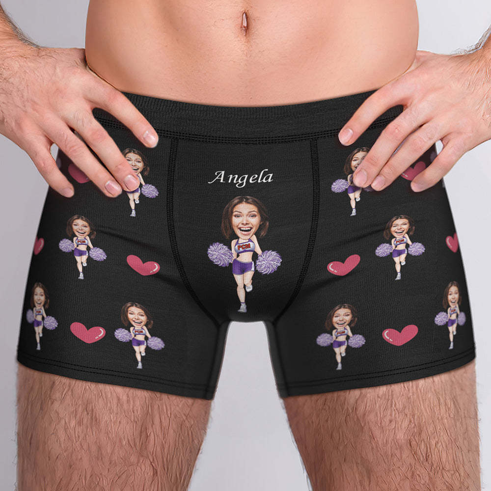 Custom Boxer Briefs Custom Boxer Customized Cheerleading Boxer Custom Face Boxer Personalized MiniMe Boxer - MadeMineAU