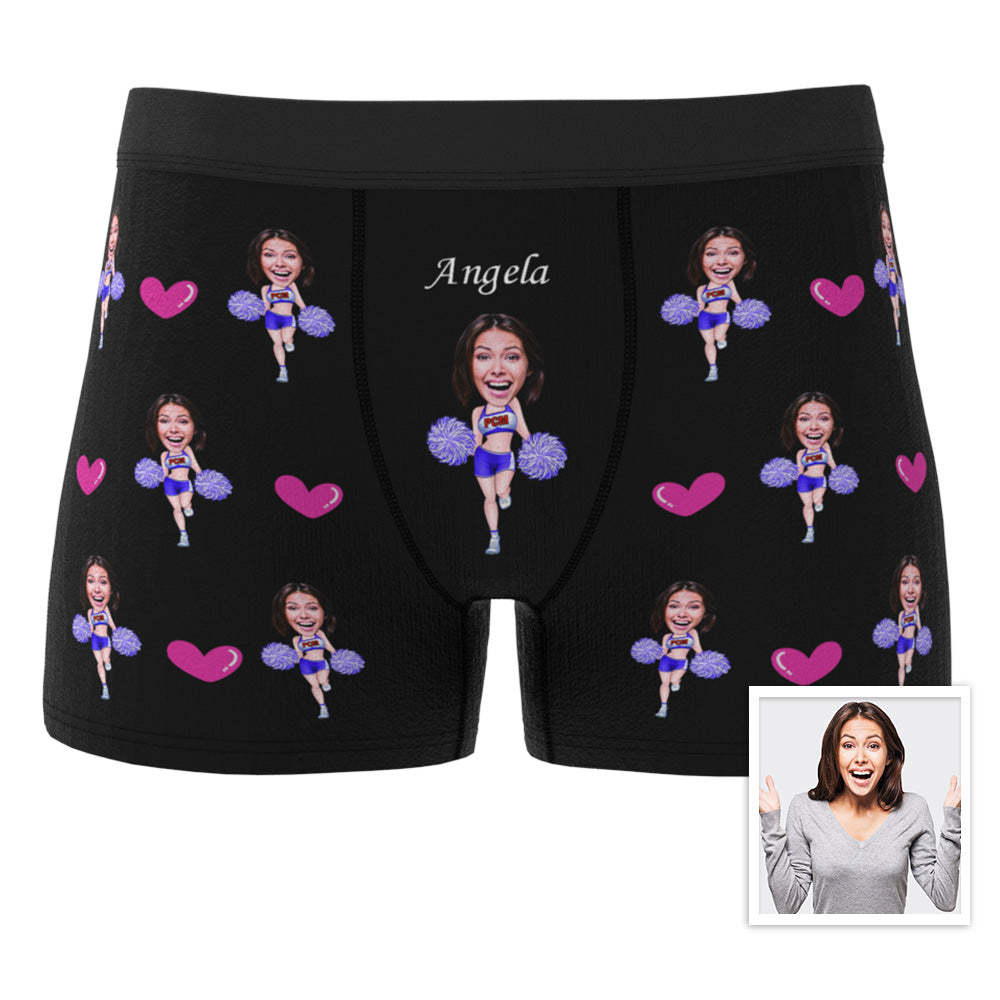 Custom Boxer Briefs Custom Boxer Customized Cheerleading Boxer Custom Face Boxer Personalized MiniMe Boxer - MadeMineAU