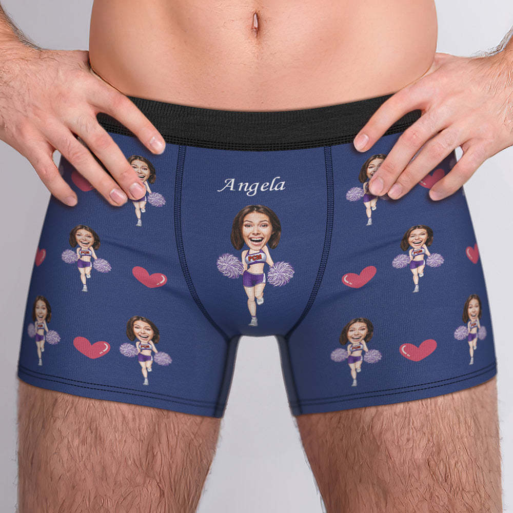 Custom Boxer Briefs Custom Boxer Customized Cheerleading Boxer Custom Face Boxer Personalized MiniMe Boxer - MadeMineAU