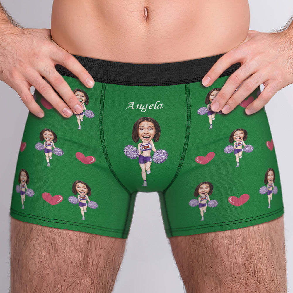 Custom Boxer Briefs Custom Boxer Customized Cheerleading Boxer Custom Face Boxer Personalized MiniMe Boxer - MadeMineAU