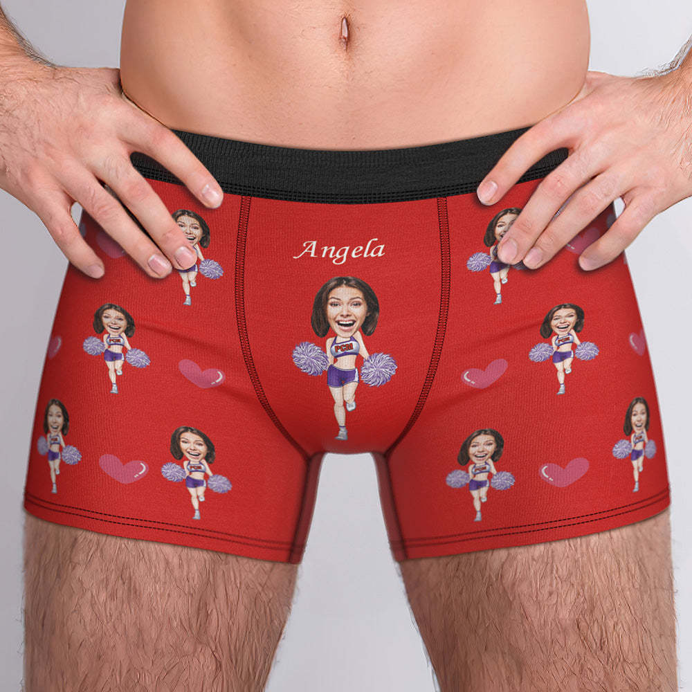 Custom Boxer Briefs Custom Boxer Customized Cheerleading Boxer Custom Face Boxer Personalized MiniMe Boxer - MadeMineAU