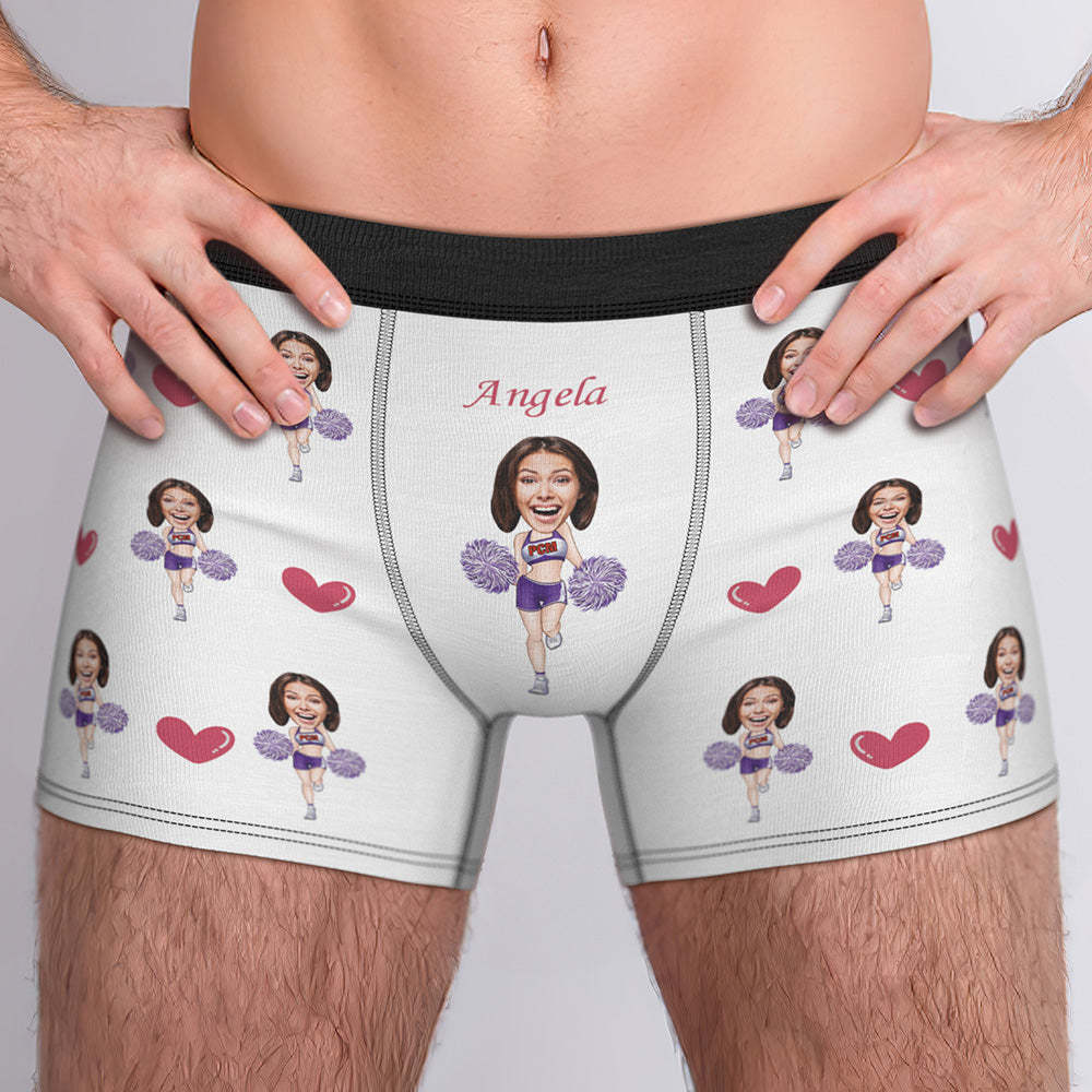 Custom Boxer Briefs Custom Boxer Customized Cheerleading Boxer Custom Face Boxer Personalized MiniMe Boxer - MadeMineAU