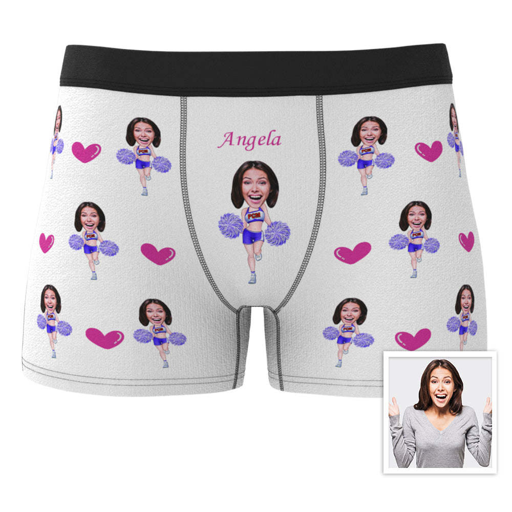 Custom Boxer Briefs Custom Boxer Customized Cheerleading Boxer Custom Face Boxer Personalized MiniMe Boxer - MadeMineAU
