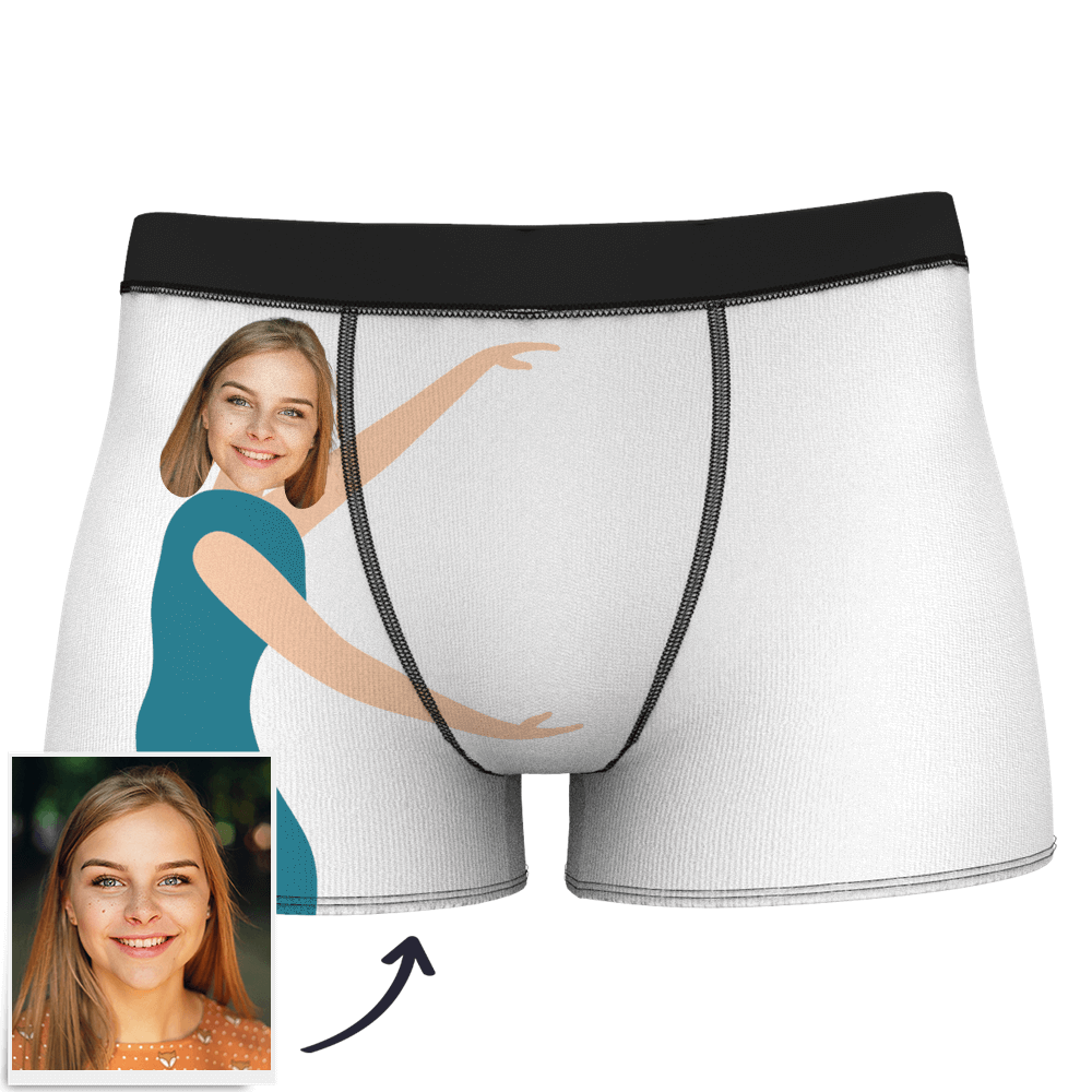 Custom Measurement of Love Face Boxer Shorts - MadeMineAU