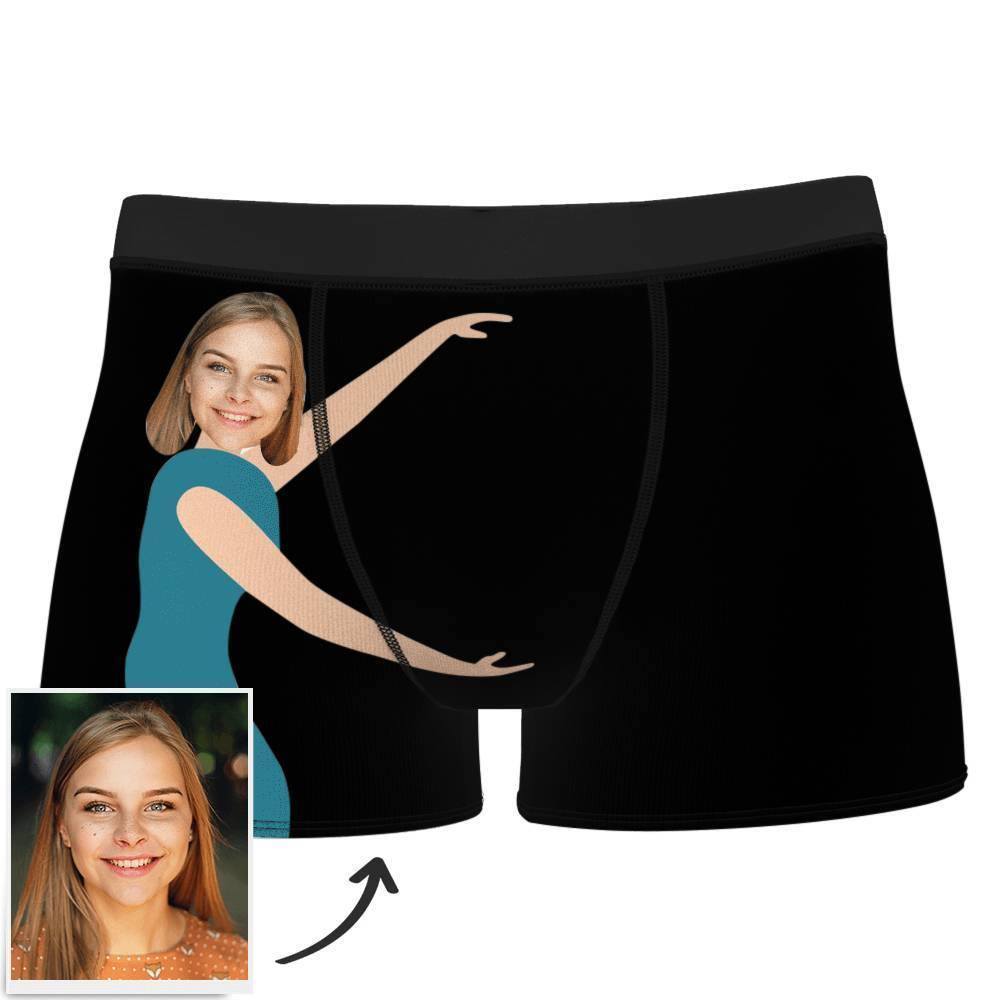 Custom Measurement of Love Face Boxer Shorts - MadeMineAU
