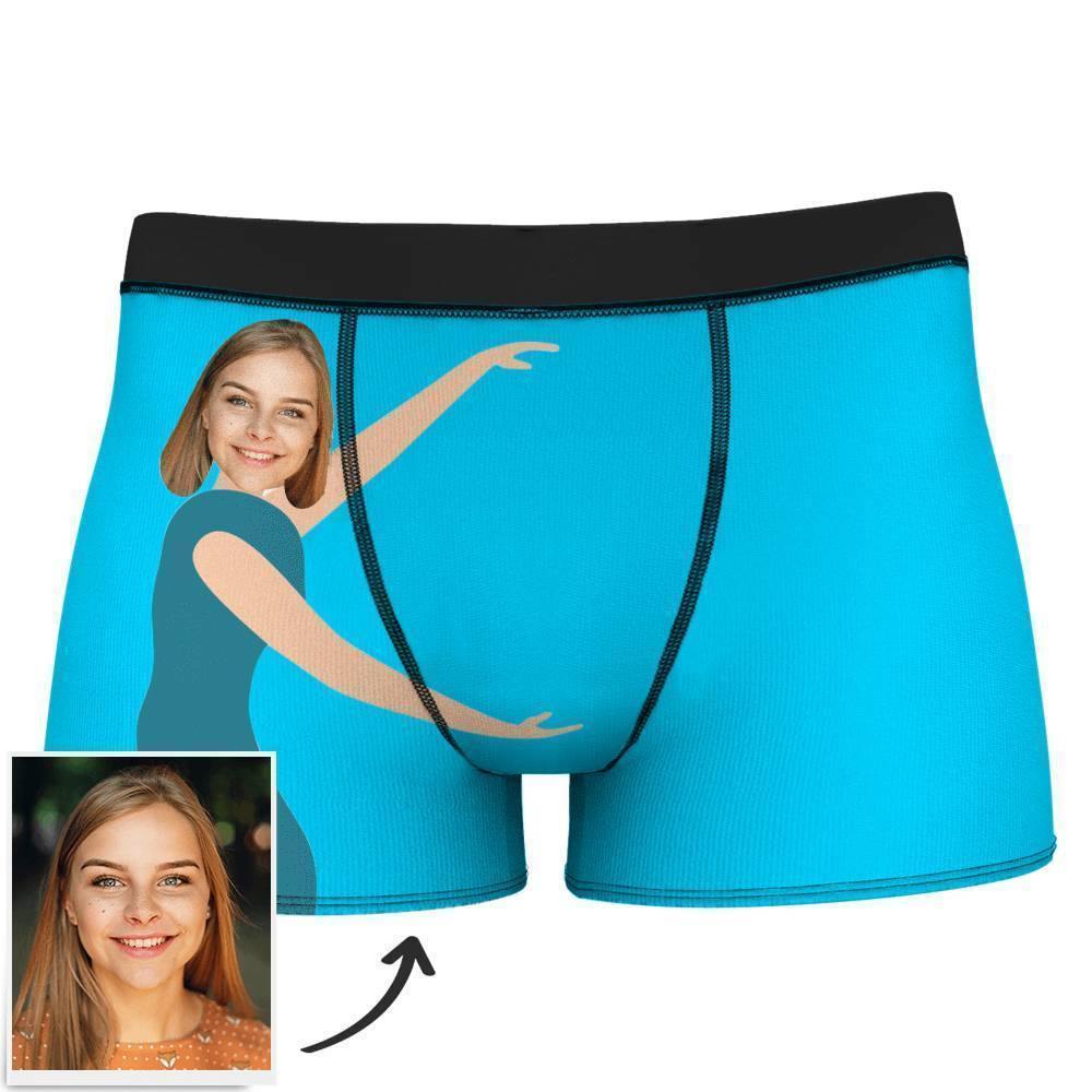 Custom Measurement of Love Face Boxer Shorts - MadeMineAU