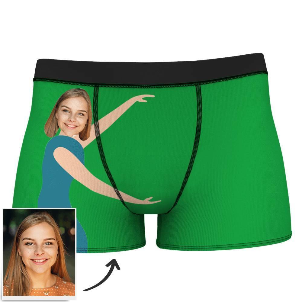 Custom Measurement of Love Face Boxer Shorts - MadeMineAU