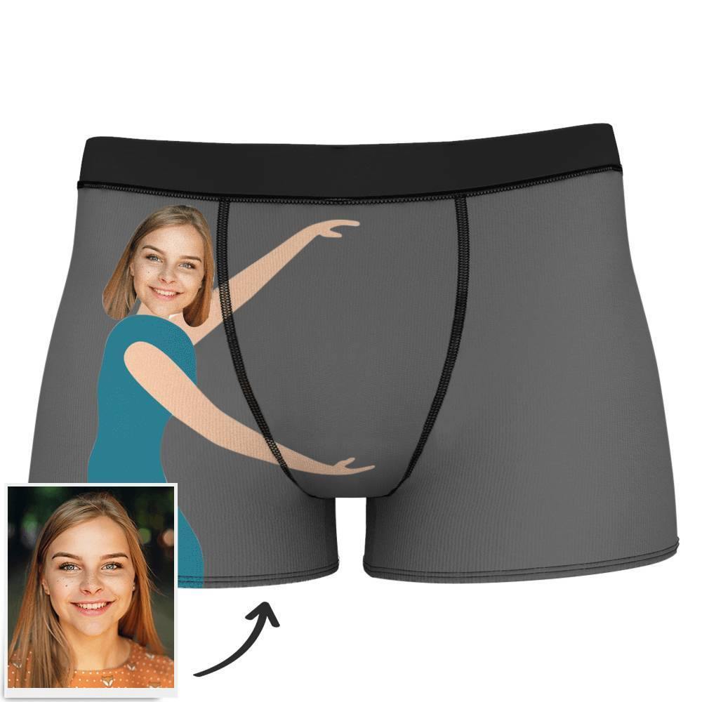 Custom Measurement of Love Face Boxer Shorts - MadeMineAU