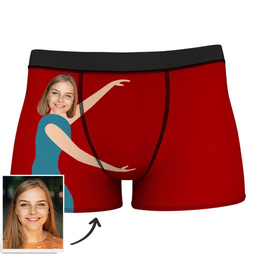Custom Measurement of Love Face Boxer Shorts - MadeMineAU
