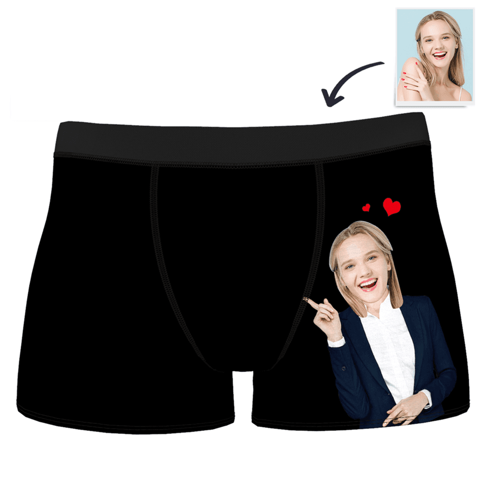 Custom Face Boxer Shorts - Love From Girlfriend - MadeMineAU
