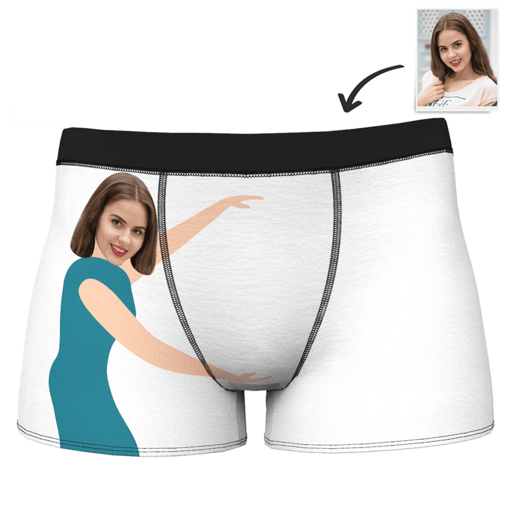 Custom Measurement of Love Face Boxer Shorts - MadeMineAU