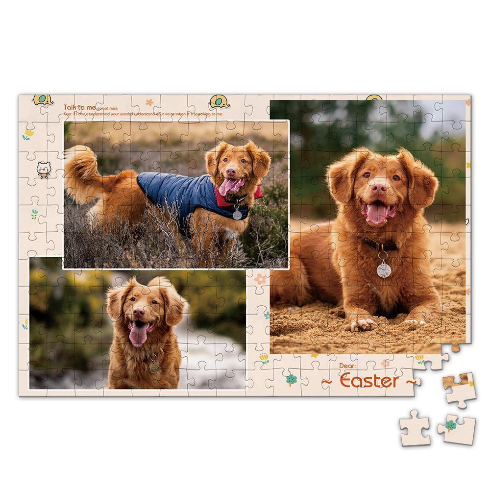 Personalized Photo Jigsaw Puzzle Cute Pet - 35-500 pieces - MadeMineAU