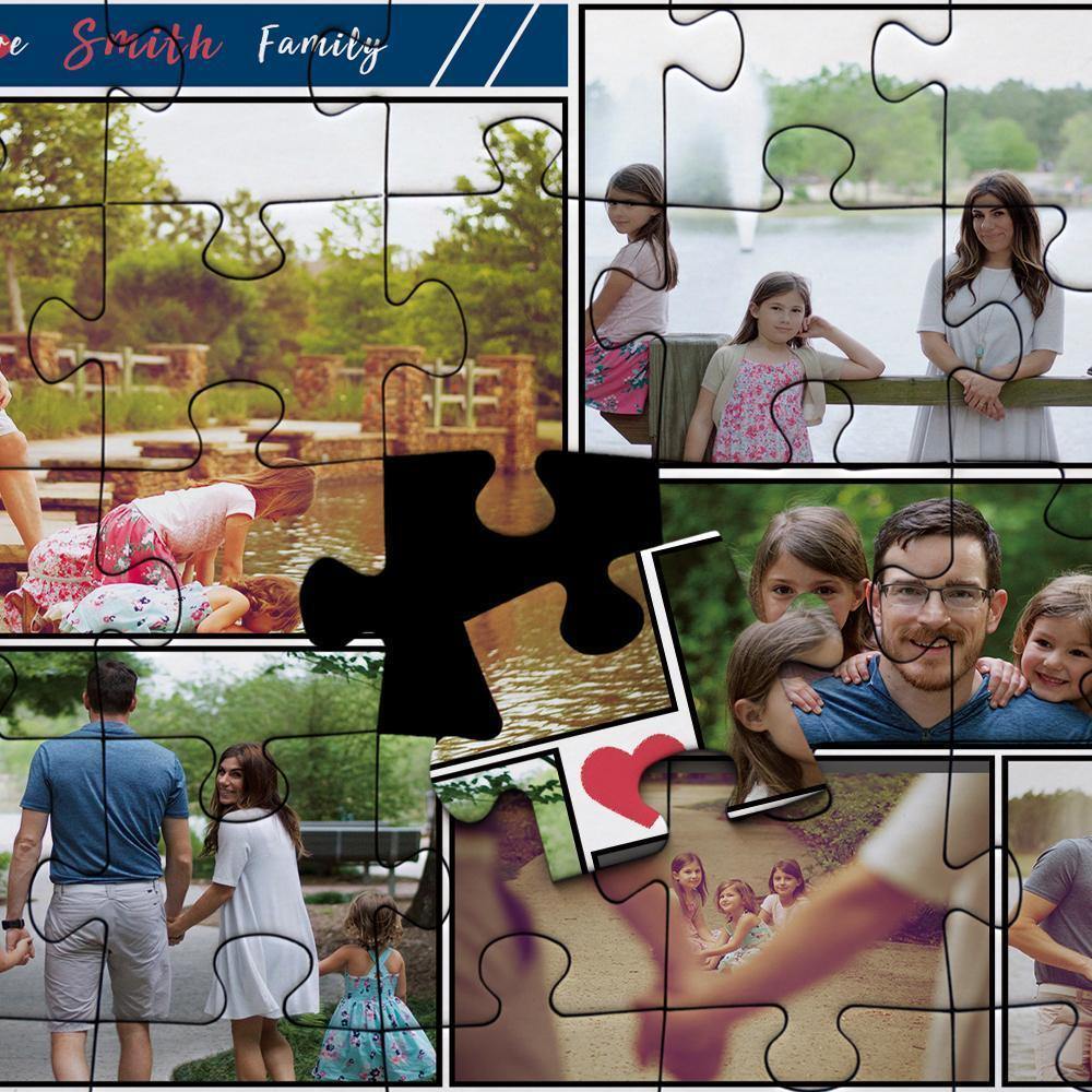 Personalized Photo Jigsaw Puzzle Warm Family Photo - 35-500 pieces - MadeMineAU