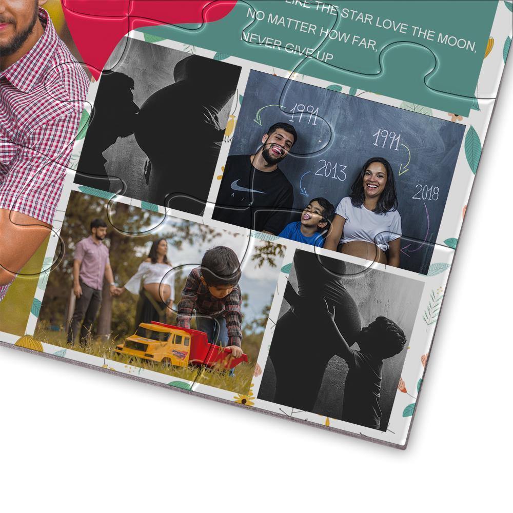 Personalized Photo Jigsaw Puzzle I Love My Family - 35-500 pieces - MadeMineAU