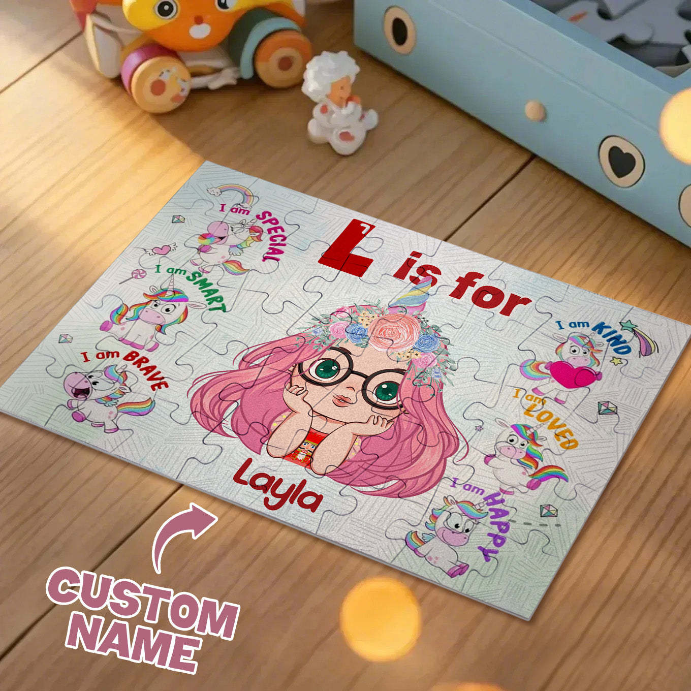 Jigsaw Puzzle Personalized - HAPPY BIRTHDAY | Gift For Grandkid - Gift for Kids - Trendy 2024 New 2024 - Personalized Puzzle - MadeMineAU